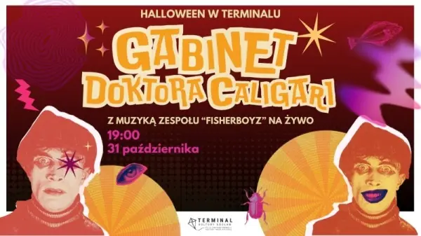 Seans filmu niemego „Gabinet doktora Caligari” z muzyką na żywo – Fisherboyz 