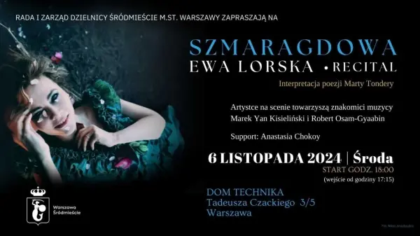 Recital „Szmaragdowa” Ewy Lorskiej