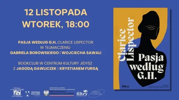 Book Club w CKJ: "Pasja według G.H." Clarice Lispector 