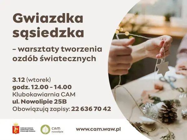 Warsztaty tworzenia ozdób świątecznych