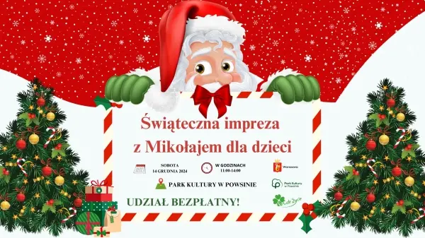 Świąteczna impreza z Mikołajem dla dzieci!