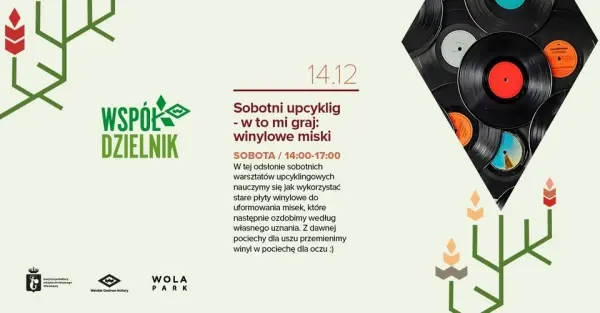 SOBOTNI UPCYKLIG - W to mi graj: Winylowe miski 