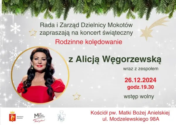 "Rodzinne kolędowanie" z Alicją Węgorzewską