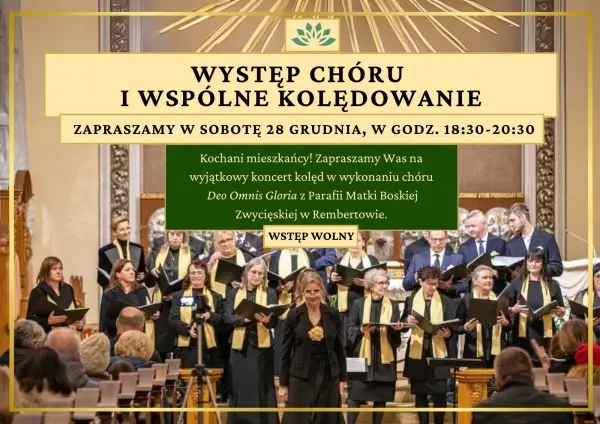 Występ chóru i wspólne kolędowanie