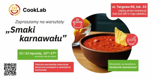 Warsztaty kulinarne dla dorosłych: Smaki karnawału | CookLab