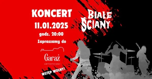 Koncert rockowy Białe Ściany / GARAŻ artystyczny