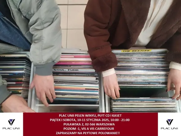 Plac Unii pełen winyli, płyt CD i kaset