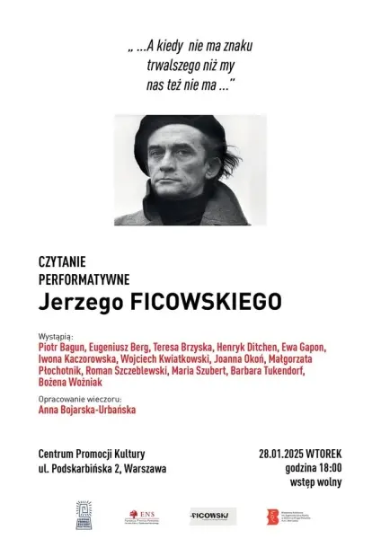 Czytanie performatywne Jerzego Ficowskiego
