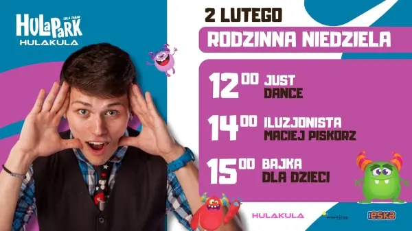 RODZINNA NIEDZIELA W HULAKULA | ILUZJONISTA MACIEJ PISKORZ