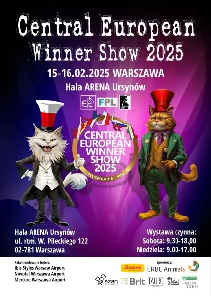 Wystawa Kotów Rasowych - Central European Winner Show 2025