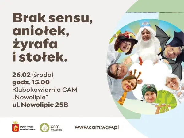 Brak sensu, aniołek, żyrafa i stołek - eksperymentalny spektakl teatralny