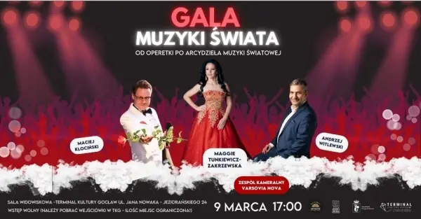 Gala muzyki świata: od operetki po arcydzieła muzyki światowej - koncert z okazji Dnia Kobiet