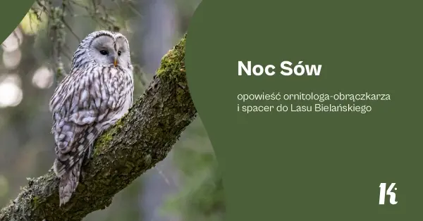 Noc sów – opowieść ornitologa-obrączkarza i spacer do Lasu Bielańskiego