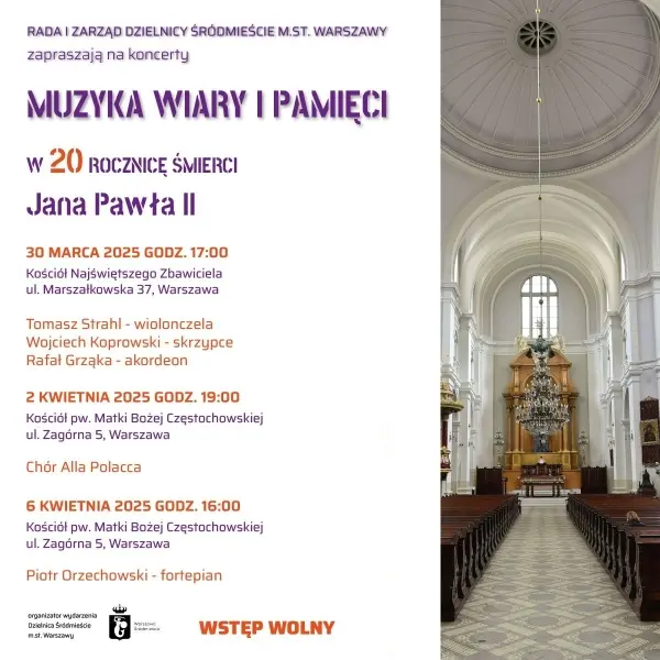 Koncert „Muzyki wiary i pamięci”