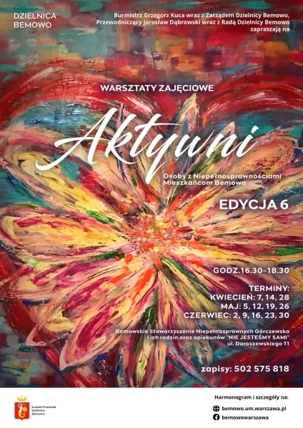 Aktywni – 6. edycja warsztatów zajęciowych osób z niepełnosprawnościami