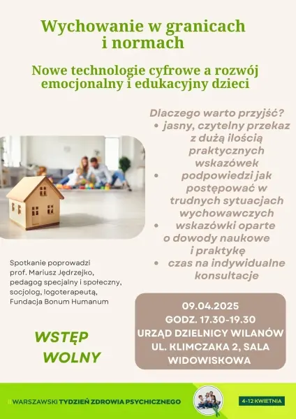 Wychowanie w granicach i normach | Wykład