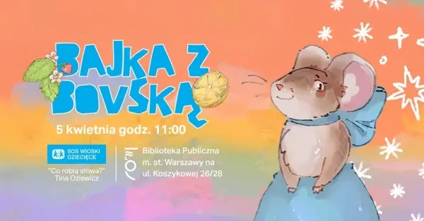„Co robią słowa?” – czytanie bajki Tiny Oziewicz z Bovską i kwitnące warsztaty w bibliotece