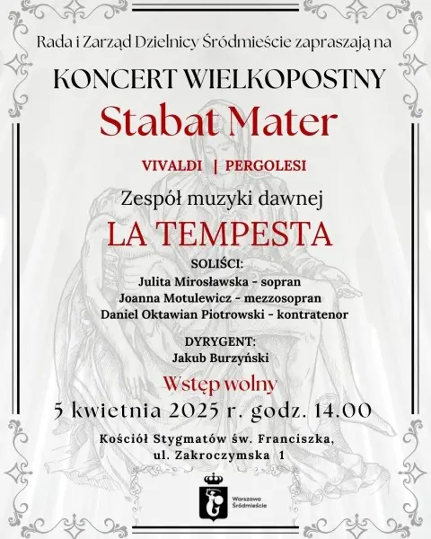 Koncert wielkopostny Stabat Mater