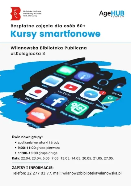 Warsztaty obsługi smartfonów z Androidem dla Seniorów 60+ [godz. 09:00 i 11:00]