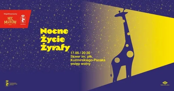 Nocne Życie Żyrafy — gra terenowa na Skwerze Rzeźby na Woli