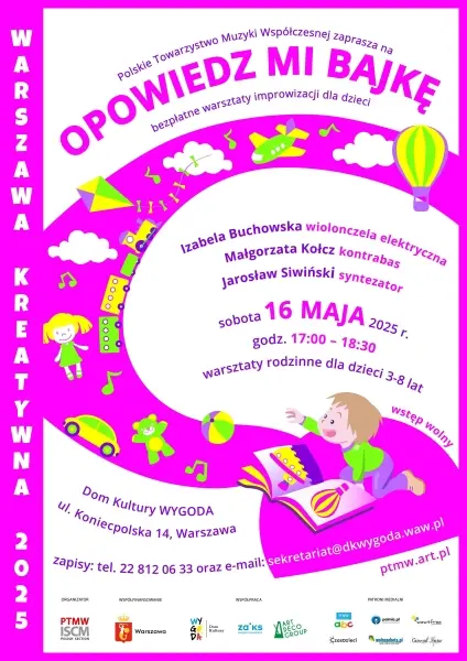 WARSZAWA KREATYWNA / Rodzinne warsztaty muzyczne OPOWIEDZ MI BAJKĘ