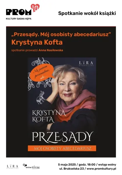 Spotkanie wokół książki Krystyny Kofty „Przesądy. Mój osobisty abecedariusz”