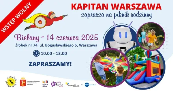 Rodzinny piknik na Bielanach z Kapitanem Warszawa