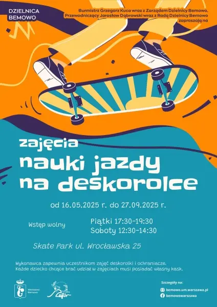 Zajęcia nauki jazdy na deskorolce