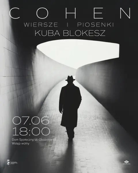 Koncert „Cohen. Wiersze i piosenki” – wystąpi Kuba Blokesz