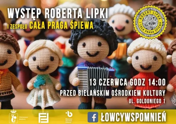Występ Roberta Lipki i zespołu Cała Praga Śpiewa