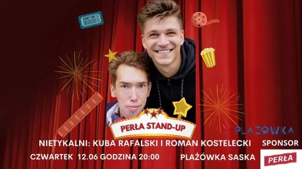 Perła Stand-up na plaży Saska! Nietykalni: Kuba Rafalski i Roman Kostelecki!