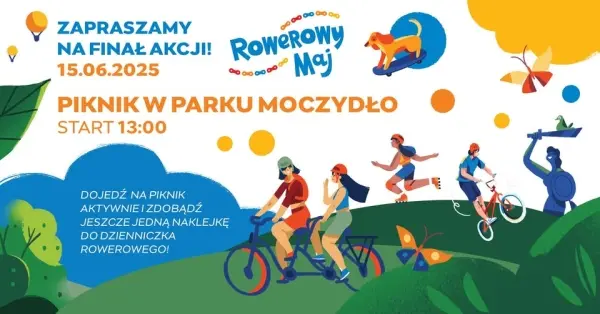 Piknik w Parku Moczydło - Finał kampanii Rowerowy Maj 2025