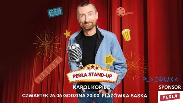Perła Stand-up na plaży Saska! Karol Kopiec