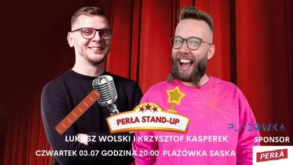 Perła Stand-up na plaży Saska! Łukasz Wolski i Krzysztof Kasparek