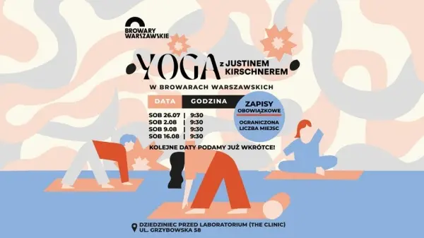 Joga z Justinem Kirschnerem na trawie