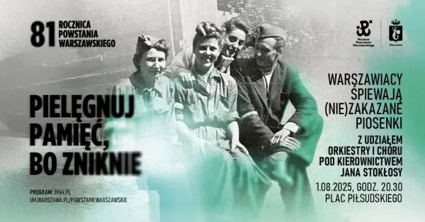 Warszawiacy śpiewają (nie)zakazane piosenki | 81. rocznica Powstania Warszawskiego