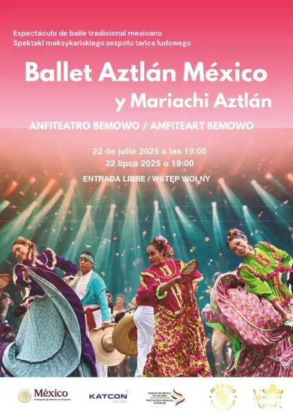 Pokaz tańca meksykańskiego | Ballet Folklórico Aztlán i Mariachi Aztlan