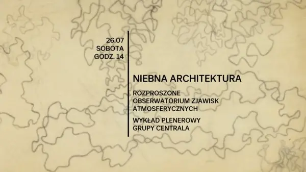 Niebna architektura. Rozproszone obserwatorium zjawisk atmosferycznych | Wykład plenerowy
