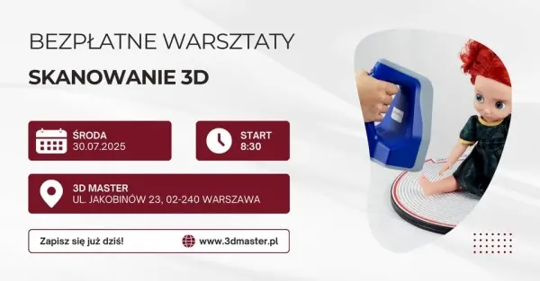 Bezpłatne warsztaty skanowania 3D
