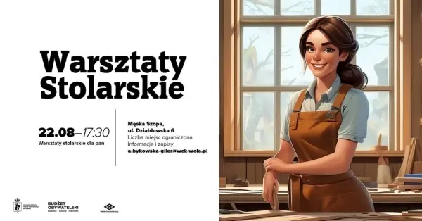 Zajęcia stolarskie dla pań z Budżetu Obywatelskiego