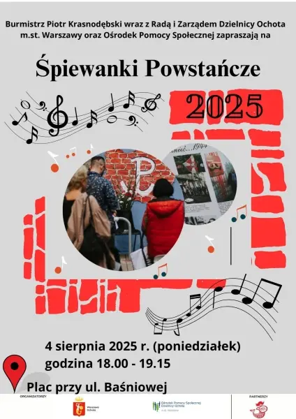 Wspólne śpiewanie powstańczych piosenek