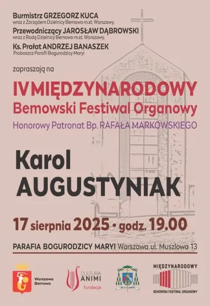 IV Międzynarodowy Bemowski Festiwal Organowy | Karol Augustyniak