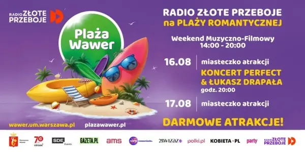Weekend Muzyczno-Filmowy - Radio Złote Przeboje na Plaży Romantycznej