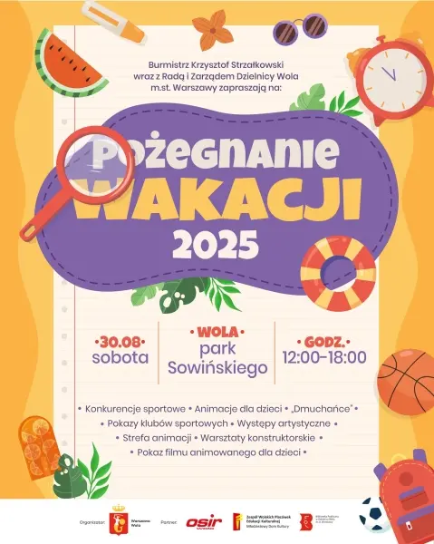 Pożegnanie Wakacji 2025 na Woli