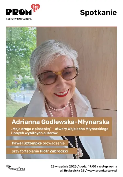 „Moja droga z piosenką” – wieczór z Adrianną Godlewską-Młynarską