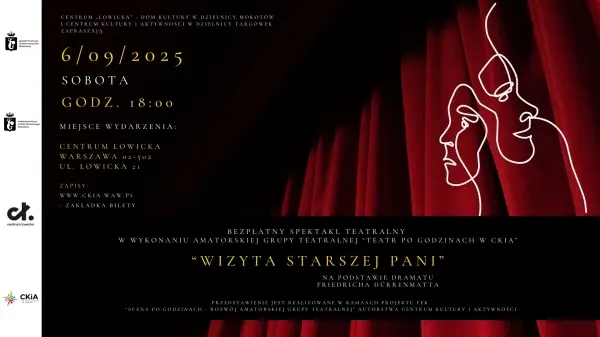 „Wizyta starszej Pani” – spektakl teatralny dla dorosłych w Centrum Kultury "Łowicka"