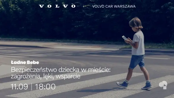 Volvo car - bezpieczeństwo dziecka w mieście 