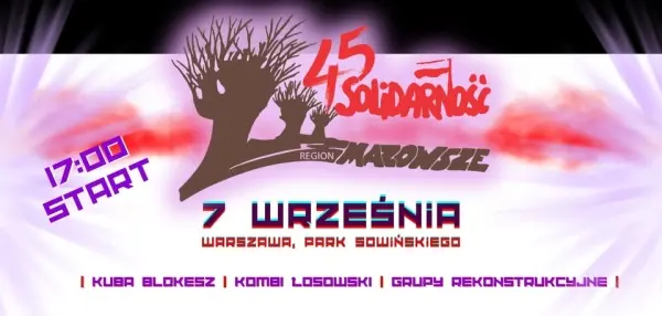 Koncert z okazji 45-lecia Regionu Mazowsze NSZZ Solidarność 