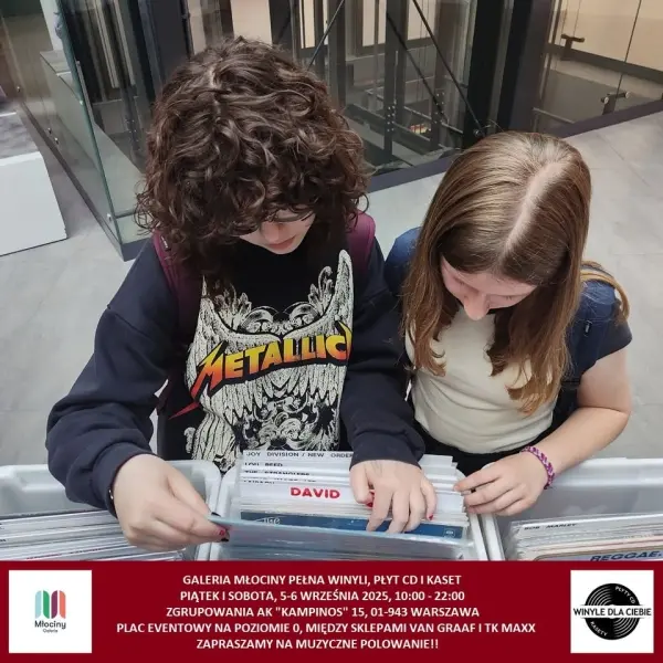 Galeria Młociny pełna winyli, płyt CD i kaset