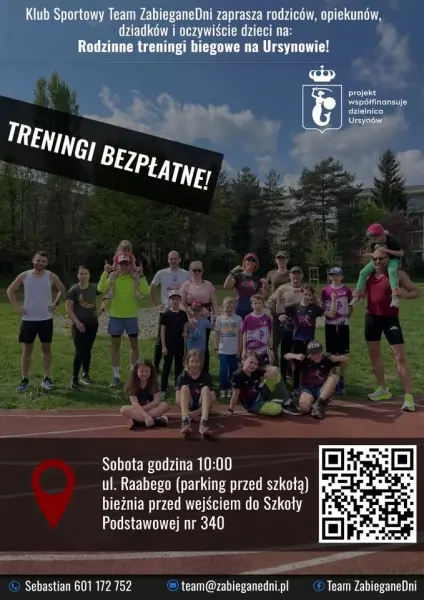 Klub Team ZabieganeDni - RODZINNE TRENINGI BIEGOWE NA URSYNOWIE - #50
